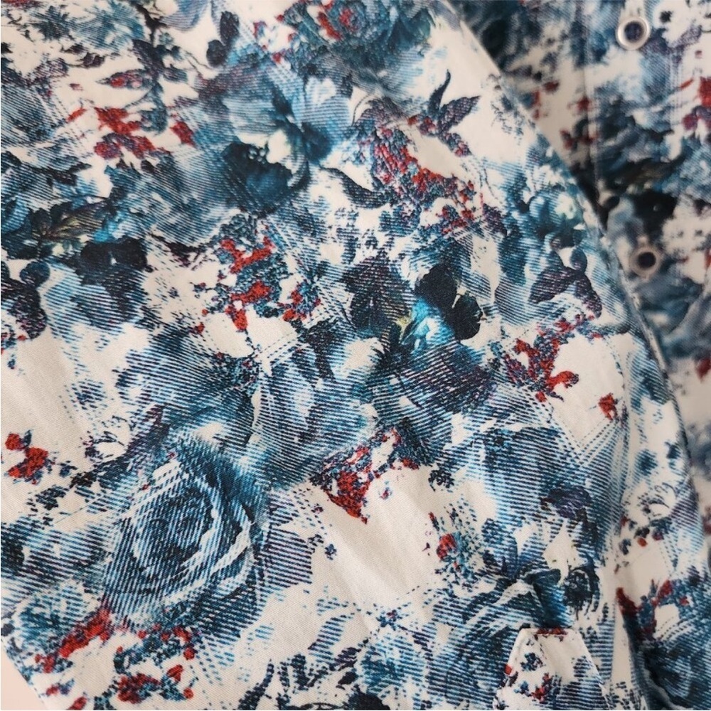NWOT Robert Graham Men’s Deltona Multicolor Floral Button Down Sports Shirt - Picture 5 of 9